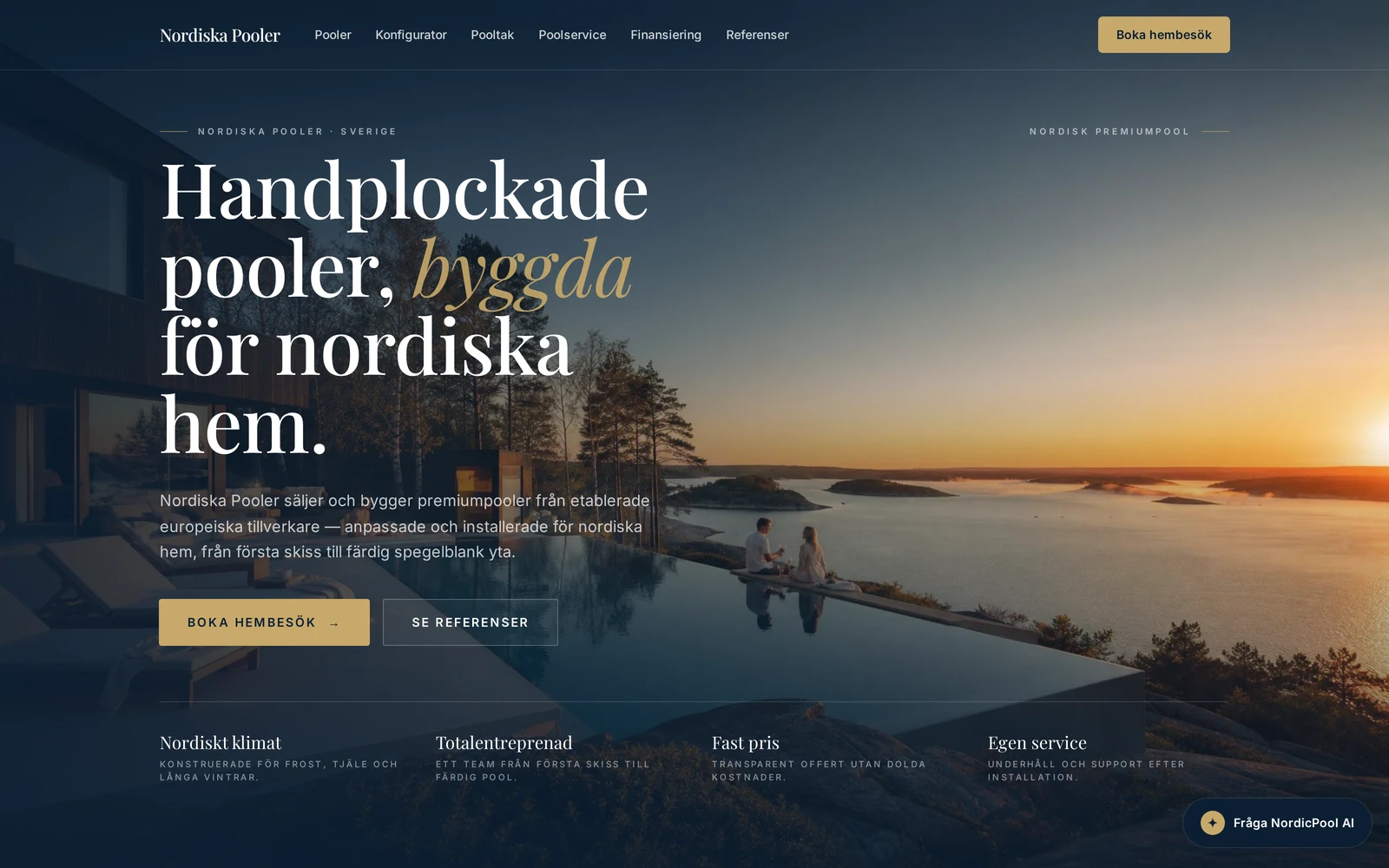 Nordiska Poolers startsida — premiumpooler för nordiska hem